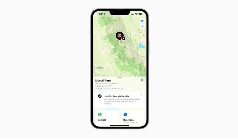 且末苹果14维修分享iPhone14系列中 FindMy功能通过卫星分享位置方法教程 